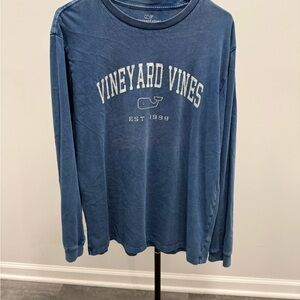 Vineyard Vines Men's Classic Blue Long Sleeve Tee
